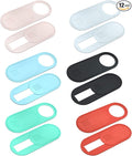 Camera Cover Slide, Ultra-Thin Laptop Accessories, Laptop Camera Cover Slide Blocker for Macbook, iMac, Laptop, Desktop, iPad, iPhone, PC & Tablet Protect Privacy Security (Multicoloured-12 Pack)