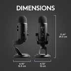 Blue Yeti Streaming Micophone Kit with Microphone for PC/Mac/PS4/PS5