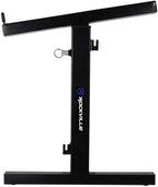 Rockville RXS20 Portable Mixer Stand 300 lbs Capacity, Adjustable Height 24-36in, Adjustable Width 13.8-23.6in, Collapsible, Padded Platform, Perfect for DJs and Musicians