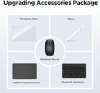 DOOGEE U10(2025) 10 inch Tablet with Keyboard, Android 15 Tablet 16GB+128GB/2TB Expand, 2.0GHz Quad Core Gaming Tablets,5060mAh,1280x800 IPS HD Touchscreen,WiFi 6,Dual Camera,BT5.0,Widevine L1,Gray