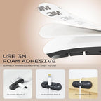 USB Cable Organizer Clips Cord Holder,10 Packs (3-5-7-Slots) Black Self Adhesive Desk Cord Cable Management