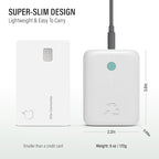 Nimble Champ Lite Portable Charger, 5200mAh Fast Charging Power Bank 15W USB C and A Port with Cable, Travel Essential Battery Pack for iPhone Galaxy Pixel MacBook iPad Kindle Airpod Laptop Tablet