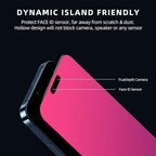 EGKimBa Privacy Screen Protector - Compatible with iPhone 16, 15, 14 Pro - 6.1 inch Gradient Colorful Electroplated Anti-Spy Anti-Blue Light Tempered Glass