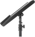 Rockville RLS68 Dual-Tray Laptop/Tablet Stand, Adjustable Height, Foldable, Portable, for DJs and Presenters