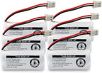 Kruta BT162342 BT262342 Cordless Phone Batteries Compatible with BT183342 BT283342 BT166342 BT266342 VTech CS6114 CS6419 CS6719 at&T EL52300 CL80111 Handset Telephone (Pack 6)