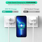 [Apple MFi Certified] Fast iPhone Charger,2Pack 20W USB C Wall Charger Block i Phone Charge Plug + Lightning Quick Charging Cable Cord for Apple iPhone 14/Pro/Pro Max/Plus/13/12/11/XS/XR/X/SE2022/iPad