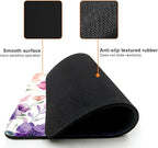 Mouse Pad, Cute Purple Watercolor Flowers Mouse Pads for Desk, 9.5" x 7.9" Non-Slip Rubber Base Computer Mousepad with Women, Portable Square Design for Wireless Mouse and Pad Laptop Office & Travel
