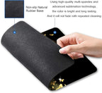 Hokafenle Mouse Pad, Gold Butterfly Mouse Pad, Cute Mouse Pads with Design, Square Mouse Mat Waterproof Non-Slip Rubber Base Mousepad for Office Laptop