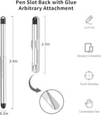 Stylus Pens with Pen Slot for Touch Screens, High Precision Capacitive Universal Stylus for iPad iPhone Tablets Samsung Galaxy All Touch Screen Devices (Transparency)