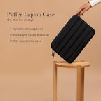 ANECDOTE Laptop Case 13-14 Inch – A Perfect Laptop Sleeve That is Compatible with MacBook Air/Pro and iPad Pro 12.9 – Fits in Your Bag, Made of 100% Nylon with Aesthetic Design (Black)