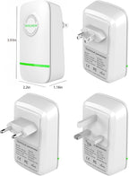 Elon-musk's Electricity Saving Box Stop Watt Stopwatt Energy Saving Device Save Energy Saving Device Energy Saving Power Strip for Home Office US Plug 90v-250v 30kw Rated Green (3PCS)