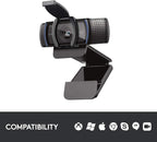 Logitech C920S HD Pro Webcam, Full HD 1080p/30fps Video Calling, Clear Stereo Audio, Light Correction, Privacy Shutter, Works with Skype, Zoom, FaceTime, Hangouts, PC/Mac/Laptop/Tablet/XBox - Black