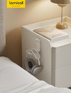 Lamicall Headphone Stand, Sticky Headset Holder - Foldable Headphone Holder Hook Mount, Adhesive Headset Hanger Clip Under Desk, Earphone Clamp for Airpods Max, HyperX, Sennheiser, White