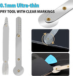 Spudger Pry Tool Kit 8 Piece Opening Tool, Metal Spudger Tool Kit, Ultra-Thin Prying & Open Tool for iPhone, Laptop, iPad, Cell Phone, MacBook, Tablet, Computer, Electronics Repair