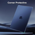 MOSISO Compatible with MacBook Pro 16 inch Case 2025 2024 2023 2022 2021 M4 M3 M2 M1 A3403 A3186 A2991 A2780 A2485, Natural Original Color Hard Case&Keyboard Cover&Screen Film&Type C, Midnight Blue
