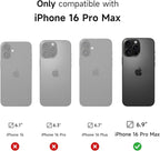 SURITCH for iPhone 16 Pro Max Case with Magnetic Camera Slide Cover and Adjustable Kickstand, Compatible with MagSafe, Shockproof Bumper Case Slim Protective Cover 6.9 Inch, Dark Purple