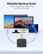 TERRAMASTER F4-425 4-Bay NAS Storage – Intel x86 Quad-Core CPU, 4GB RAM, 2.5GbE LAN, Network Attached Storage Multimedia Server for Home Users (Diskless)