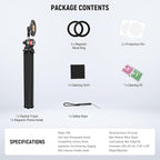 NEEWER Magnetic Flexible Phone Tripod Compatible with Magsafe iPhone 15 Pro Max 14 Series Android, Mini Vlog Cellphone Tripod Stand with Ball Head for Stroller Bike Motorcycle Tube Round Objects, TP33