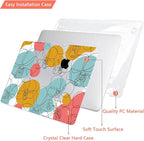CISSOOK Floral Case Compatible with MacBook Pro 14 Inch 2023 2021 Release A2992 A2918 M3 A2779 M2 A2442 M1 Pro/Max, Plastic Hard Shell +Keyboard Cover for MacBook Pro 14 with Touch ID -Art Floral