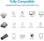XAOSUN [10Gbps] USB C Female to USB Male Adapter (2-Pack), 3.1 USB A to C Adapter, One-Sided SuperSpeed Data Sync & 100W Fast Charging for iPhone 15 Plus Pro Max, Laptop, Charger, Quest Link, etc.