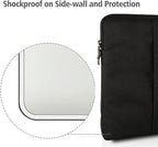 UPERFECT 18.5-inch Portable Monitor Case Polyester Laptop Sleeve Protective Case Vertical Style with Pocket Zipper for 18.5-inch Monitor Laptop Pad Tablet