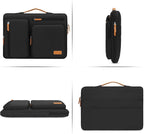 MOSISO 360 Protective Laptop Case 17.3 inch, 17-17.3 inch Laptop Sleeve Compatible with Dell, HP, Lenovo, Asus, Acer, Alienware, Side Open Carrying Case with 4 Zipper Pockets&Handle, Black