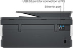 HP OfficeJet Pro 8125e Wireless All-in-One Color Inkjet Printer, Print, scan, Copy, ADF, Duplex Printing, Home & Office, 3 Months of Instant Ink Included (405T6A)
