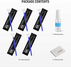 NEEWER 12 in 1 Camera Lens Cleaning Kit for DSLR Cameras, Electronics, Smartphones, Tablets, 10x Cleaning Swab for 24mm Full Frame Sensor + 1x Cleaner Spray + 1x Cloth, HM-46