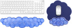 Gel Cloud Keyboard and Mouse Wrist Rest, Cute Wrist Support and Arm Support Rest for Typing Pain Relief，Suitable for Office/Computer/Laptop/Gaming Set-Blue