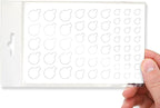 Stackable Webcam/Camera Vinyl Covers | 57 Tabbed Low-Tack Restickable Webcam Sticker | Multiple Sizes | White 57-Pack Tabbed (Ultra Glossy)