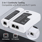 RJ45 Cable Tester Network Cable Tester Ethernet Wire Test Tool for LAN Phone RJ45 RJ11 RJ12 Cat5 Cat5e Cat6 Cat6a Cat7 UTP/Shield Cable