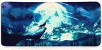 Gaming Mouse Pad Anime Mousepad Large Extended Wolves Gaming Mouse Mat with Stitched Edges Wolf Office Decor with Non-Slip Rubber Base Desk Mat for Work Gaming Office Home 31.5'' X 11.8'' Inch
