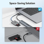 Acer SD Card Reader USB C, Dual Slots Type C to Memory Card Reader, Aluminum Micro SD Card Camera Adapter for MicroSD, SDHC, SDXC, Compatible with iPhone16/15, MacBook, iPad Pro, Android, Laptop