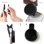 52mm Clip-on ND2-400 Phone Camera Lens Filter Kit, Adjustable Neutral Density Filter Compatible for iPhone 15 14 13 12 11, Google Pixel and Other Smart Phones