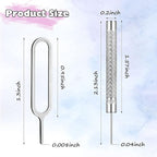 Frienda 30 Pieces SIM Card Removal Tool SIM Card Tray Eject Pins Opening Removal Tool Cellphone Eject Pin with Transparent Storage Box Packaging for Most Smart Phones, Silver, 2 Styles