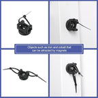 Yookeer 60 Pieces Magnetic Zip Tie Mount Multipurpose Cable Holder Magnets Magnetic Wire Management Bases with Heavy Duty Zip, Mount Nylon Cable Ties in Total (22 mm)