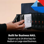 Toshiba N300 PRO 14TB Large-Sized Business NAS (up to 24 bays) 3.5-Inch Internal Hard Drive - Up to 300 TB/year Workload Rate CMR SATA 6 GB/s 7200 RPM 512 MB Cache - HDWG51EXZSTB