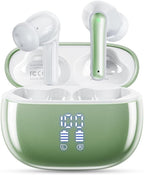 Wireless Earbuds, Bluetooth Ear Buds Headphones with LED Charging Case, 40 Hours Playtime, IP7, Lightweight in-Ear Earphones for iPhone Android Sports Workout