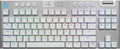 Logitech G915 X Lightspeed TKL Wireless Mechanical Gaming Keyboard, Double-Shot PBT Keycaps, Fully Programmable Keys, RGB Backlit Mac/PC Gaming Keyboards, Aluminum Finish, GL Tactile Switches, White