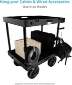 PROAIM Multi-Stand Holder Clamp Set for Camera Production Cart – Holds Lights & C-Stands, Compatible with Victor/Atlas Cart, Payload up to 68 kg /150 lb (VCTR-LC)