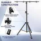DJ Lights Stand, Heavy Duty DJ Stand 1 Pack, Portable Par Can Tripod Stage Light Stand Adjustable Height 41-95 Inch, DJ Lighting T Bar Suitable for Stages, Bar, Banquet, Party