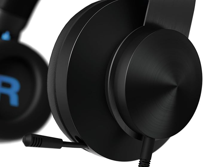 Lenovo Legion H300 Stereo Gaming Headset, Noise-Cancelling Mic, Memory Foam & PU Leather Earcups, Stainless Steel Headband, PC, PS4, Xbox One, Nintendo Switch, Mac, GXD0T69863, Black