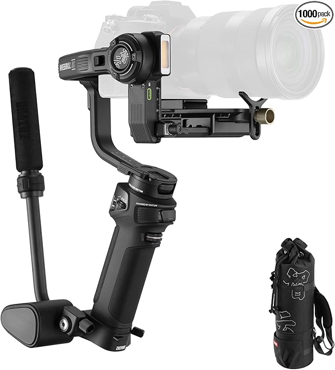 ZHIYUN Weebill 3S Combo Gimbal Stabilizer for DSLR and Mirrorless Camera Canon/Nikon/Sony/Panasonic/Fujifilm, Native Vertical Shooting,Extendable Sling Grip