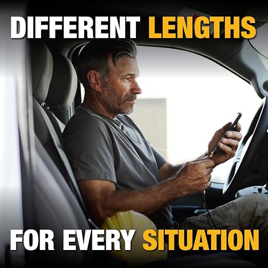 DEWALT Heavy Duty USB C Cable, Jobsite 60 Watt USB C Cable, High Speed Type-C to Type-C, Fast Charge PD USBC Fast Charging Cord for iPhone 16/15 Plus Pro Max, MacBook, iPad, Samsung Galaxy, 4 ft