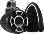 wet sounds Rev 8 Black V2 Revolution Series 8" Black Tower Speakers w/Fixed Clamp