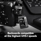 Lexar 512GB Professional SILVER PRO SD Card, UHS-II, C10, U3, V60, Full HD, 4K, Up To 280MB/s Read SDXC Memory Card, for Professional Photographer, Videographer, Enthusiast (LSDSIPR512G-BNNNU)