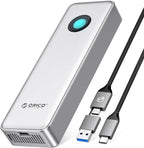 ORICO 1TB Portable SSD for 3700MB/s, RGB External Solid State Drive with 40Gbps 2 in 1 USB C Cable, Built-in Cooling Fan, Compatible with Thunderbolt 4/3, USB 4.0, PSSD - R3700