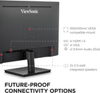 ViewSonic VA3209M 32 Inch IPS Full HD 1080p Monitor with Thin Bezels, 75Hz, Eye Care, HDMI, VGA Inputs for Home and Office