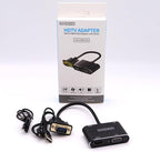GrayRabbit VGA to HDMI Adapter with Audio and USB Cables for Computers, Laptops, Monitors, Projectors, HDTVs