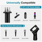 InnoGear Low Profile Mic Arm, 360° Rotatable Microphone Arm Stand Foldable Desk Mic Boom Arm for Fifine AM8 K669B Blue Yeti HyperX QuadCast SoloCast AT2020 and Other Mics